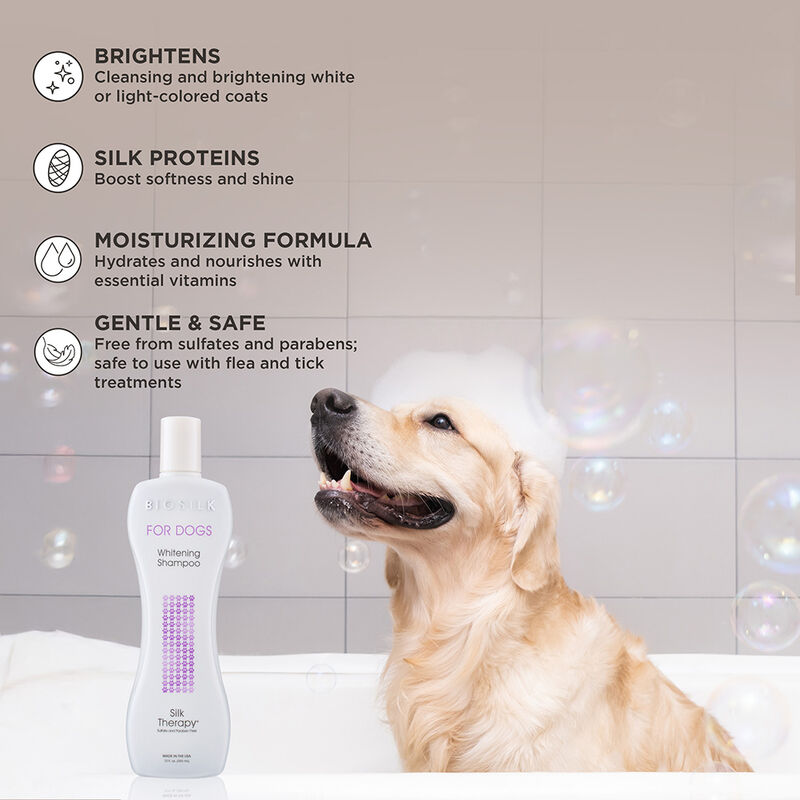 BioSilk For Dogs Whitening Shampoo, , large image number null
